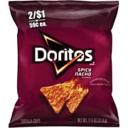 Doritos Brand Spicy Nacho Flavored Tortilla Chips, 1.12 oz