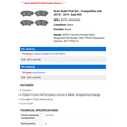 thumbnail image 2 of Rear Brake Pad Set - Compatible with 2018 - 2019 Audi RS5 - Dynamic Friction, 2 of 2