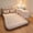 Peak Style - Beige (Includes Accessories), variant on Rectangular PVC Plush Inflatable Bed, Soft Skin-Friendly Foldable Air Bed, Portable with Storage Bag & Repair Kit, for Indoor Rest, Office Lounge, Trunk, Camping & Beach Use