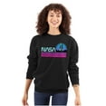 thumbnail image 3 of Vaporwave Aesthetic NASA Worm Logo Sweatshirt for Men or Women Brisco Brands S, 3 of 6
