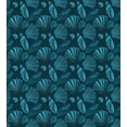 thumbnail image 3 of Ambesonne Scallop Duvet Cover Sets, Underwater Sea Shells Art, 2-King, Petrol Blue, 3 of 7
