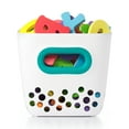 thumbnail image 2 of OXO Tot Stand Up Plastic Bath Toy Storage Bin, Teal, 2 of 11