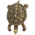 thumbnail image 1 of Miangastore Mini Turtle Handle Light Brown Brass 1Pack 1.8In Furniture Pull, 1 of 9
