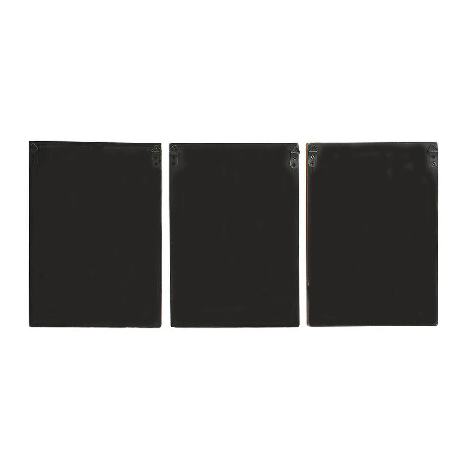 Zahara Boho Contemporary Frame Wood Wall Art Set