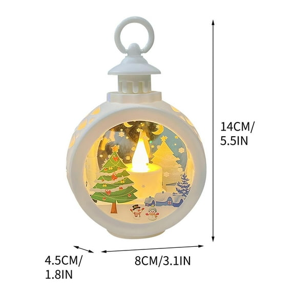 Christmas Snow Globes - Music and Timers, Sparkling Snow Globes, Christmas Decorations, Holiday Decorations (9.7 Inch)