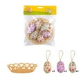 AaSFJEG Party 2025 Decor Easter Egg Hangings Woven Easter Eggs Easter