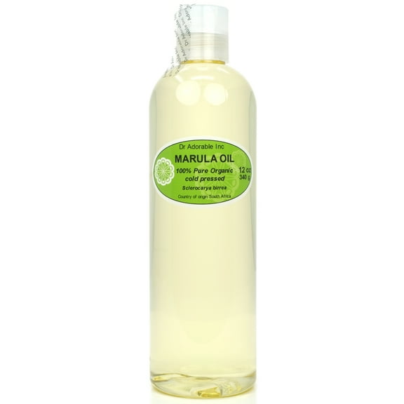 Dr Adorable - 12 oz - Marula Seed Oil - 100% Pure Organic Cold Pressed Natural Hair Skin Care Anti Aging