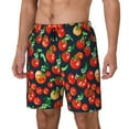 thumbnail image 1 of Fotbe Tomatoes Traje de Baño para Hombre – Shorts de Natación de Secado Rápido con Forro y Bolsillos-Large, 1 of 6