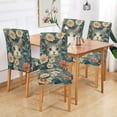 thumbnail image 2 of Yayeee 4 Pack Dining Chair Covers Stretch Parson Chairs Slipcovers Seat Protector, Flowers Cat, 2 of 6