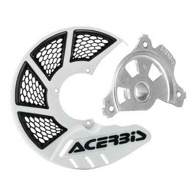 Acerbis X-Brake Vented Front Disc Cover with Mounting Kit White/Black Compatible With Gas Gas EX 300 2021