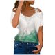 thumbnail image 1 of Puntoco 2024, tops a la moda de verano para mujer, tops informales con hombros descubiertos y encaje, tops de manga corta de ajuste Regular, tops con cuello en V, 1 of 4