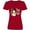 Red, variant on Just Chillin' This Christmas Fun Snowman in Top Hat Women's V-Neck T-Shirt