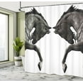 thumbnail image 5 of Ambesonne Vintage Shower Curtain, Abstract Horse, 69"Wx84"L, Brown Sage Green, 5 of 5