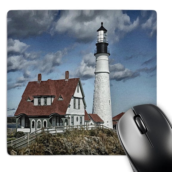 3dRose, Portland Light House, MousePad