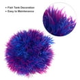 thumbnail image 4 of Unique Bargains 1 Pc Fish Tank Plants Decorations Artificial Aquarium Grass Ball Purple Blue 3.35x3.74 Inch, 4 of 6