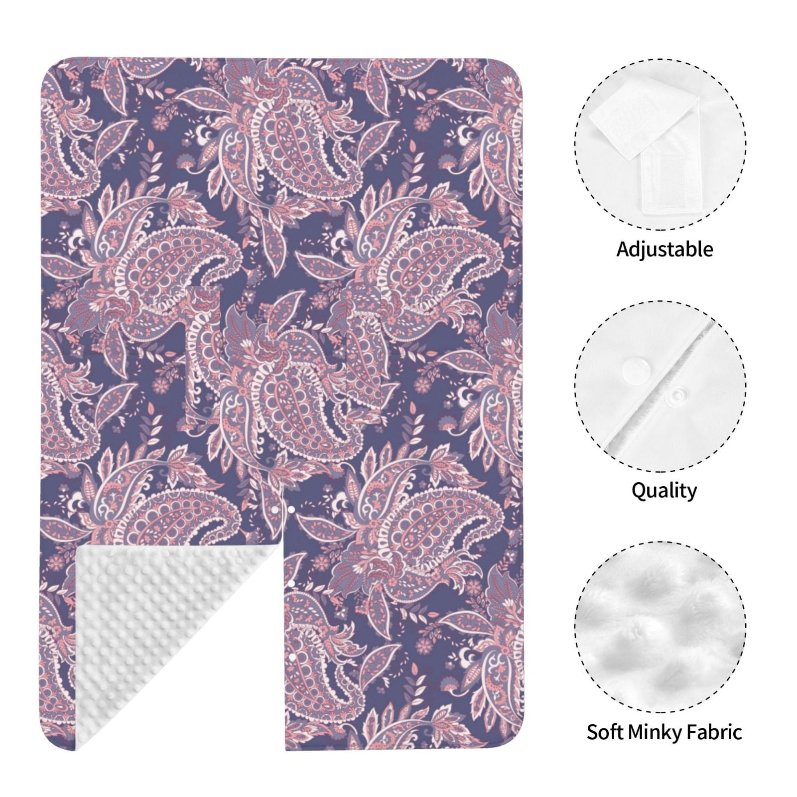 Car Seat Cover Baby - Paisley Purple Breathable Infant Car Seat Cover for Baby Carseat, Lightweight Comfort Baby Essentials Must Haves Newborn Stuff for Girl Boy