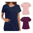 thumbnail image 1 of Uniforme De Mujer Scrub Hospital Enfermera Top De Trabajo, 1 of 8