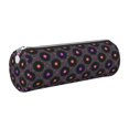 thumbnail image 1 of Honeii Vinyl Records Musical Notes Print Leather Pencil Case,Small Pencil Pouch,Durable Zippered Storage for School, Office, and Travel Essentials, 1 of 6