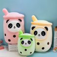 thumbnail image 4 of Simulation fruit milk tea cup pillow plush toy large bubble tea Doll Doll Gift   DMH, 4 of 7