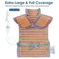 thumbnail image 3 of Heating Pad with Massager for Back Pain Cramps Relief,24"x35" Electric Heating Pad for Neck and Shoulders,Inner Detachable Heated Pad Wrap with 4 Massagers,Gifts for Women Men (G, 3 of 7