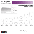 thumbnail image 3 of 7' Arc Boat Shaped Conference Table Power And Data Harmony Series, 3 of 7