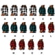 thumbnail image 4 of Guardurnaity Jersey femenino a cuadros de manga larga para mujer, sudadera deportiva con parte inferior dividida, sudadera informal para chica Prendas para la parte del cuerpo Verde METRO, 4 of 6