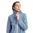 thumbnail image 4 of Trespass Womens Waterproof Jacket Tayah II - Ladies Hooded Shell Rain Coat, Breathable Contrast Mesh Lining, 2 Zip Pockets, Elasticated Cuffs, Hem Drawcord, 4 of 6