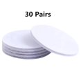 thumbnail image 1 of 60mm Strong Self Adhesive Fastener Nylon Hook Dots Stickers Adhesive Tape For Bed Sheet Sofa Mat Carpet Anti Slip Mat 30 Pair-White 60mm, 1 of 6