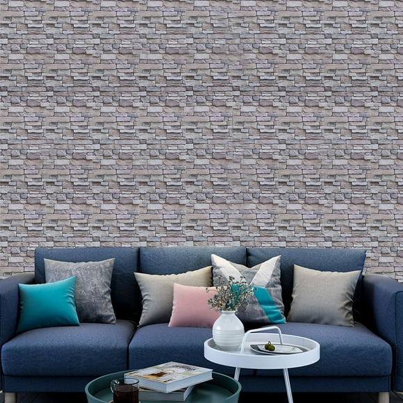 Wall Sticker, Wallpaper Self-Adhesive 3D Wallpaper, Peel-Stick Wallpaper For Kitchen Living Room