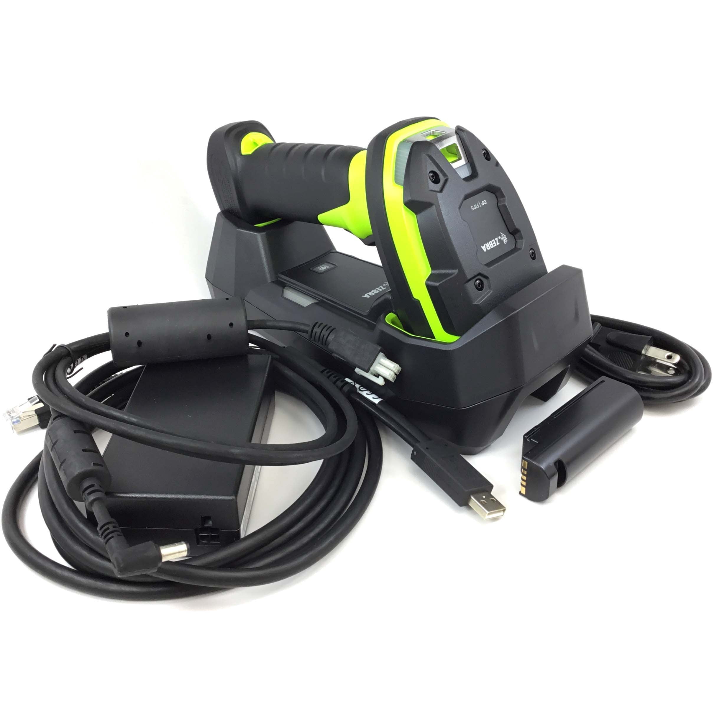 Zebra DS3678-DP Direct Part Marking Ultra-Rugged Cordless DPM 2D/1D Barcode Scanner/Linear Imager Kit DPM, 1D, 2D, PDF417, and QR Code, Bluetooth, FIPS, Includes Cradle, Power Supply and USB Cable