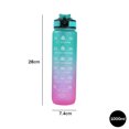 thumbnail image 3 of Tazas de agua de 1000 ml para adultos y niños, hervidor deportivo con degradado de paja, regalos (verde púrpura) Tmvgtek Libre de BPA, 3 of 6