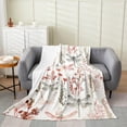 thumbnail image 1 of Erosebridal Colorful Dragonfly Sherpa Blanket, Flying Insects Fuzzy Blanket Throw, Cartoon Wildlife Decor, 1 of 5