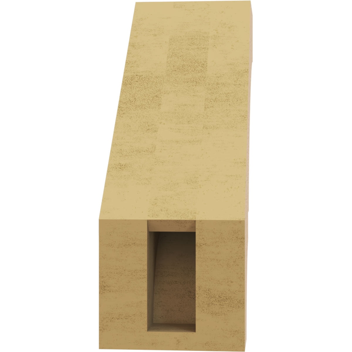 Ekena Millwork 3"W x 8"D x 8"H Balboa Rough Cedar Woodgrain TimberThane Knee Brace, Primed