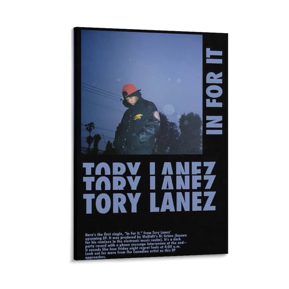 Tory Lanez Poster (30) Painting On Canvas Wall Art Poster Scroll Picture Print Living Room Walls Decor Home Posters 20x30inch(50x75cm)