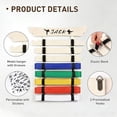 thumbnail image 4 of Wooden Rack for Displaying Karate Belts Multiple Storage Home Gym, 4 of 10