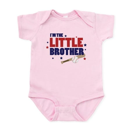 

CafePress - Little Brother Baseball Infant Bodysuit - Baby Light Bodysuit Size Newborn - 24 Months