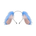 thumbnail image 1 of Diadema Con Orejas De Perro Yinane Orejas De Animal De Simulación Azul, 1 of 8