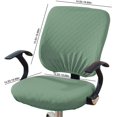 thumbnail image 5 of HAHDAXIA Stretch Spandex Computer Office Chair Covers, Removable Washable Universal Computer Chair Slipcovers Elastic Chair Seat Cover for Hotel Home Bar Wedding Party Decor (Green, Chair Sea, 5 of 5