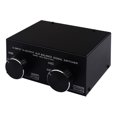 thumbnail image 1 of Stereo 3 Input to 3 Output Fully Balanced XLR Signal Passive Stereo Selector Switch Switcher / Balanced XLR to Unbalanced  Audio Converter / No Loss Switching / No External, 1 of 7