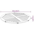 thumbnail image 4 of vidaXL Table Top Ø90x2.2 cm Round Solid Wood Acacia, 4 of 5