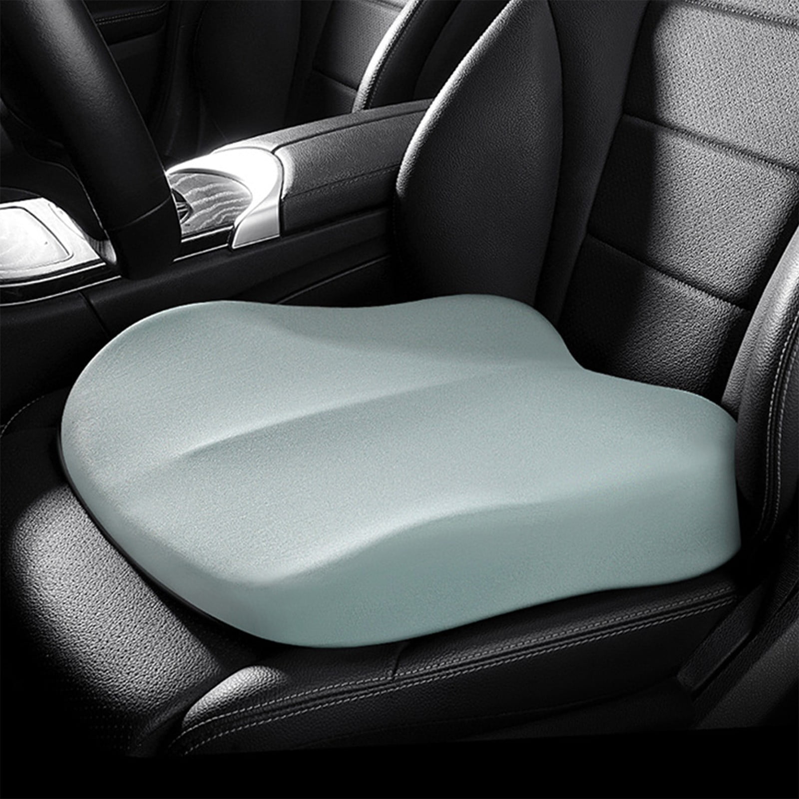 Kingleting Car Seat Cushion, Driver Seat Cushion for Height, Universal Fit for Most for Auto SUV Truck,Provides Good Driving Visibility (Gray), Size