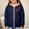 thumbnail image 2 of EnJoCho Children Valentine Day Sher𝗉a Fleec𝖾 Hoodie Full Zip Up Winter Jacket Heart Print Thick Warm Hooded Sweatshirt Thermal Coat, 2 of 7