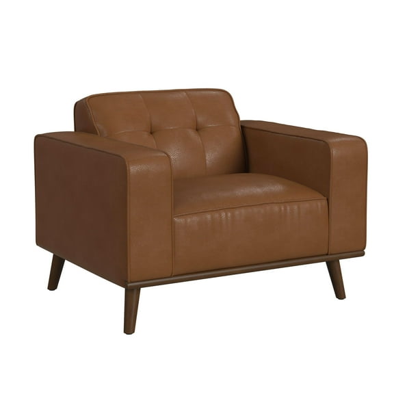 Picket House Furnishings Fate Chair with Wood Front in Pebble Tan