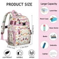 thumbnail image 3 of Blossom and Nature Inspired Student Backpack Durable School Backpack with Adjustable Straps and Chest Buckle Water-resistant Lightweight Bookbag for Daily Use, 3 of 6