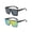 Black+Yellow, variant on Square Oversized Sunglasses for Women Men Big Flat Top Fashion Shield Large UV Protection Rimless Shades