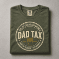 thumbnail image 2 of Fathers Day Comfort Colors Shirt, Dad Tax Quality Control Department Tee, Funny Vintage Stamp Husband Dad Sampling Required Gift, Unisex, 2 of 4