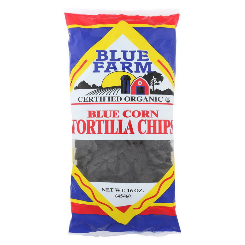 Blue Farm - Organic Blue Corn Tortilla Chips - Case Of 12 - 16 Oz ...