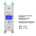 thumbnail image 4 of Medidor de Energía Monofásico LCD Digital Medidor de Vatios DDS015, Preciso Confiable, Montaje en Riel Din, Pantalla LED CON MEDIDOR DE ENSUMO DE ENERGIA CLARO, TAMAIMO, 4 of 7