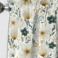 thumbnail image 3 of Designart "Neutral Floral Minimalism" Floral Blackout Curtain Panels, 3 of 4