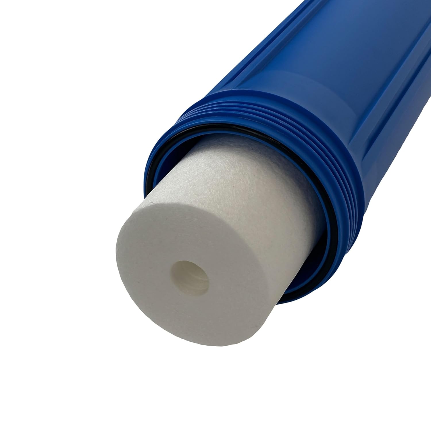 20" Neo-Pure Black/Blue Filter Housing | Blue Sump with Black Cap | No Pressure Relief or Standard Cap | 1 Inch NPT Connection | Durable High-Capacity Water Filtration Housing